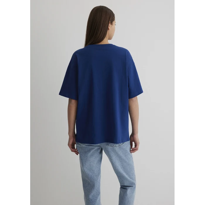 Mavi 1600843-82625 Mavi Logo Baskılı Lacivert Tişört