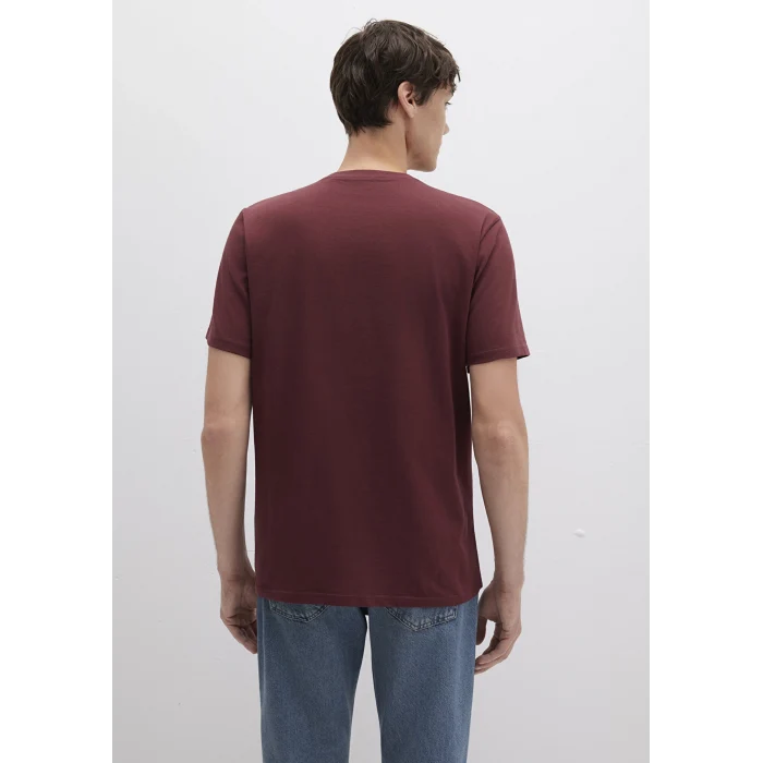 Mavi 0611714-70396 Mavi Logo Baskılı Bordo Tişört