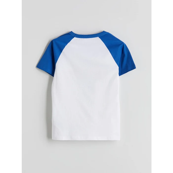 LCW Kids Beyaz Bisiklet Yaka Erkek Çocuk Tişört ve Şort