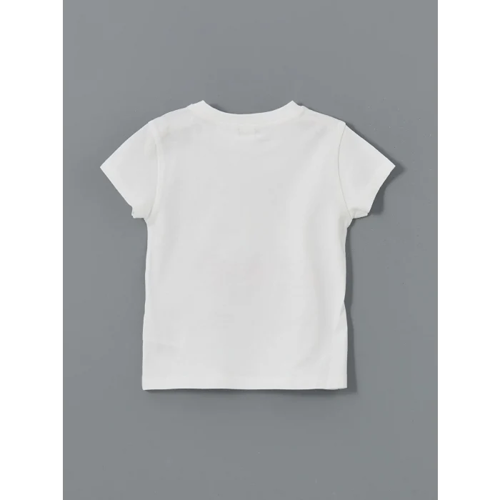 LCW baby Beyaz Mickey Mouse Baskılı Erkek Bebek Takım