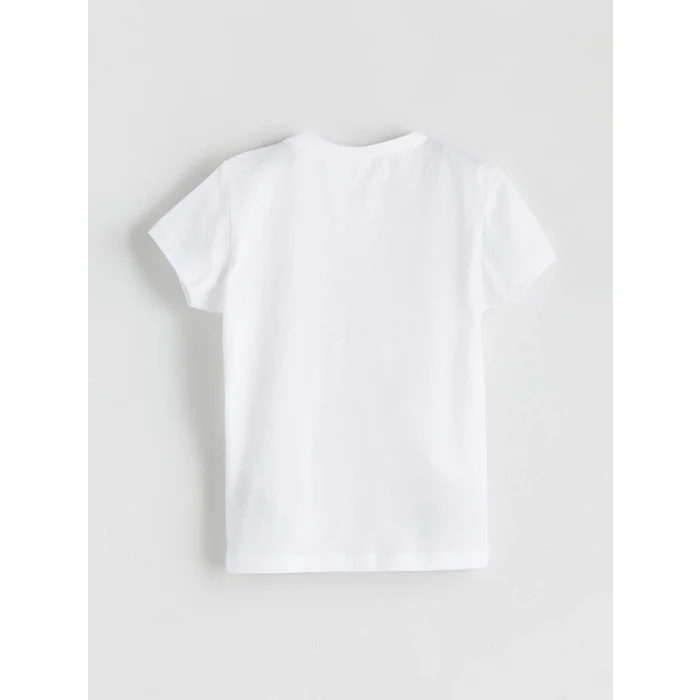 LCW baby Beyaz Mickey Mouse Baskılı Erkek Bebek Takım