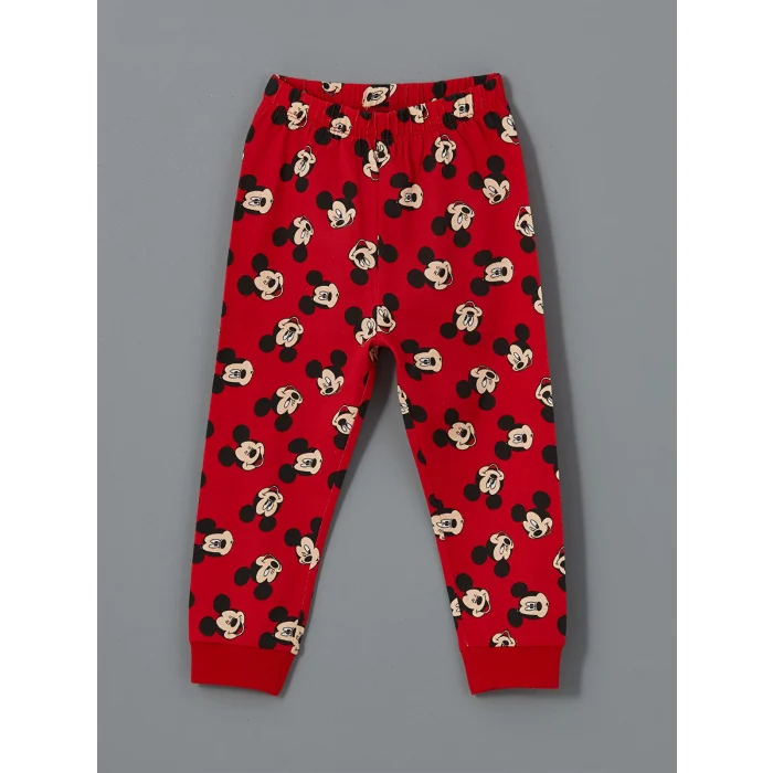 LCW baby Beyaz Mickey Mouse Baskılı Erkek Bebek Takım