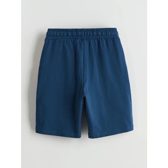 LCW Kids Indigo Beli Lastikli Erkek Çocuk Şort