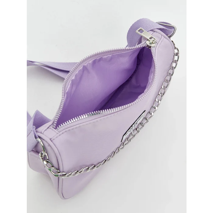 LCW ACCESSORIES Lila Zincir Detaylı Kız Çocuk Omuz Çantası