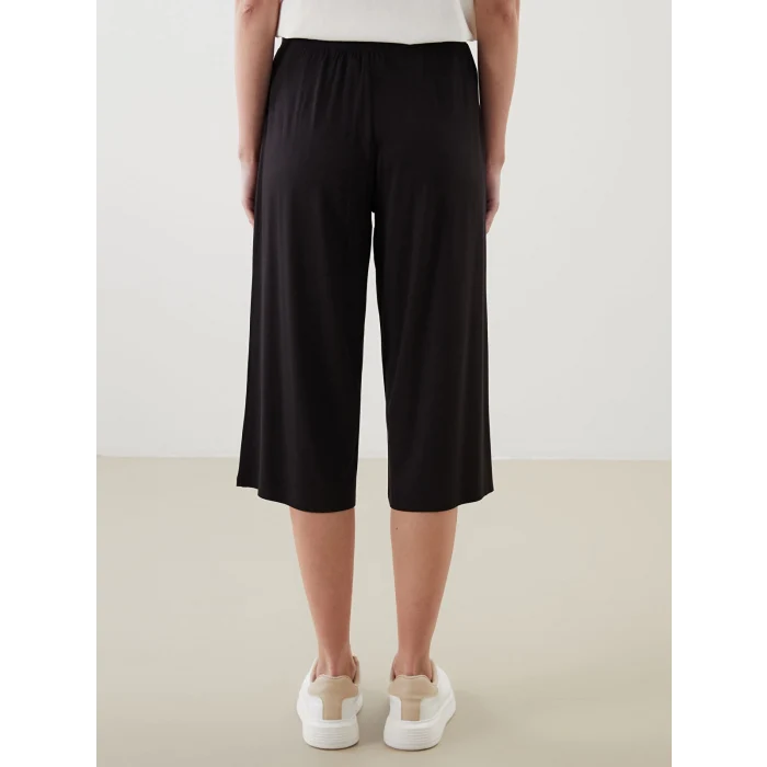 LCWAIKIKI Classic Siyah Beli Lastikli Kadın Kapri