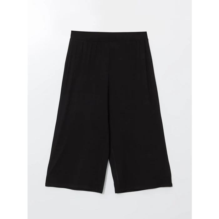 LCWAIKIKI Classic Siyah Beli Lastikli Kadın Kapri