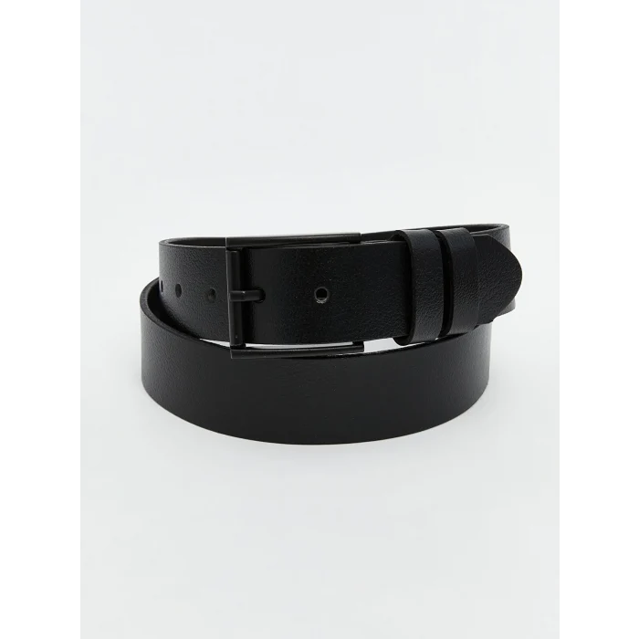 LCW ACCESSORIES Siyah Hakiki Deri Erkek Kemer