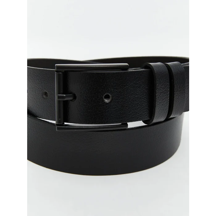 LCW ACCESSORIES Siyah Hakiki Deri Erkek Kemer