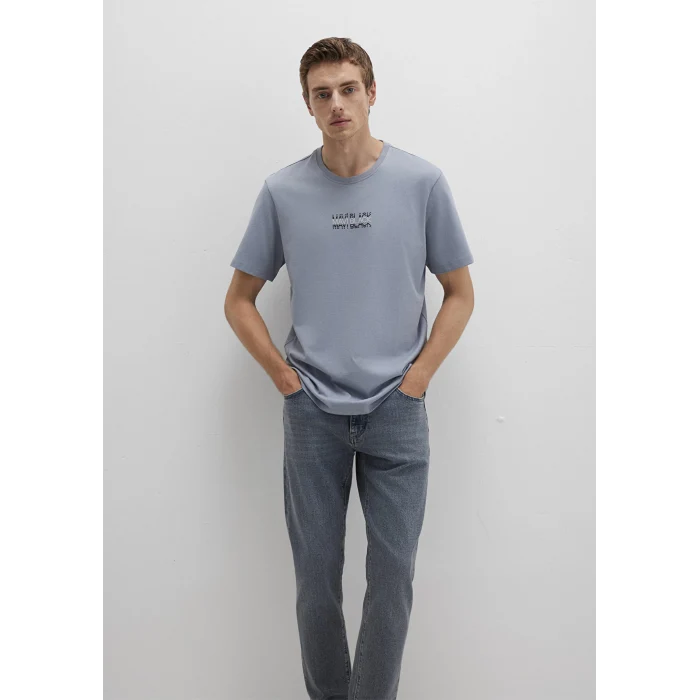 Mavi 0612867-86584 Mavi Black Baskılı Mavi Tişört