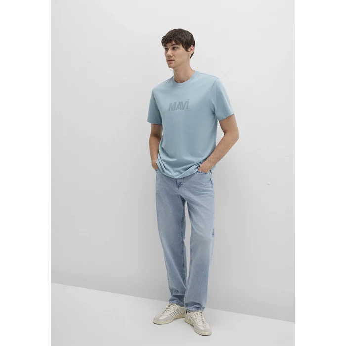 Mavi 0612896-70838 Mavi Logo Baskılı Mavi Tişört