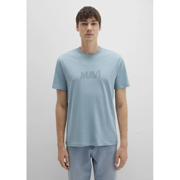 Mavi 0612896-70838 Mavi Logo Baskılı Mavi Tişört