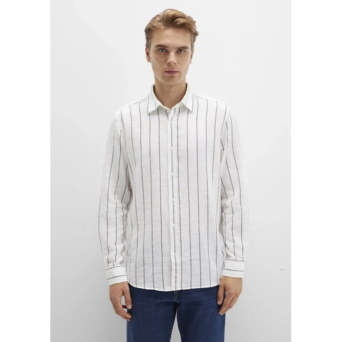 Mavi 0211712-90938 Çizgili Beyaz Gömlek