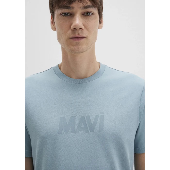 Mavi 0612896-70838 Mavi Logo Baskılı Mavi Tişört