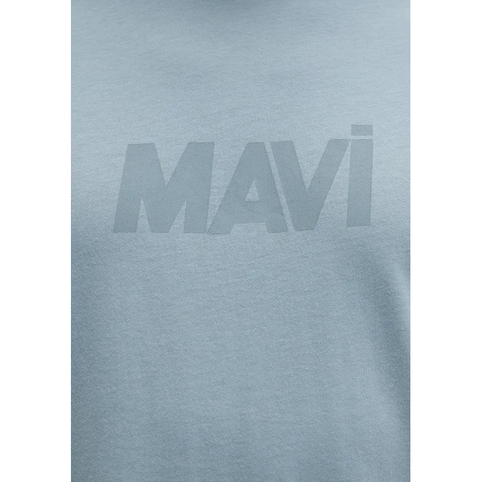 Mavi 0612896-70838 Mavi Logo Baskılı Mavi Tişört