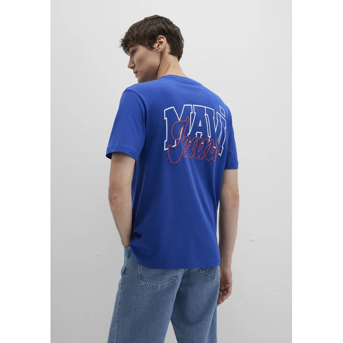 Mavi 0612937-70907 Mavi Jeans Baskılı Mavi Tişört