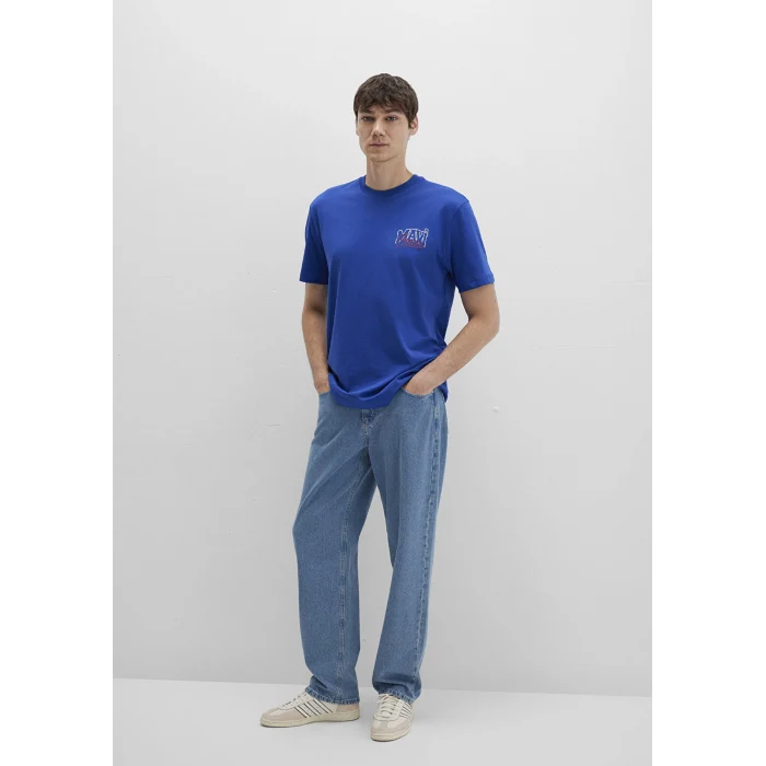 Mavi 0612937-70907 Mavi Jeans Baskılı Mavi Tişört