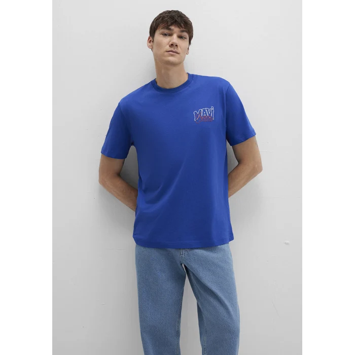 Mavi 0612937-70907 Mavi Jeans Baskılı Mavi Tişört