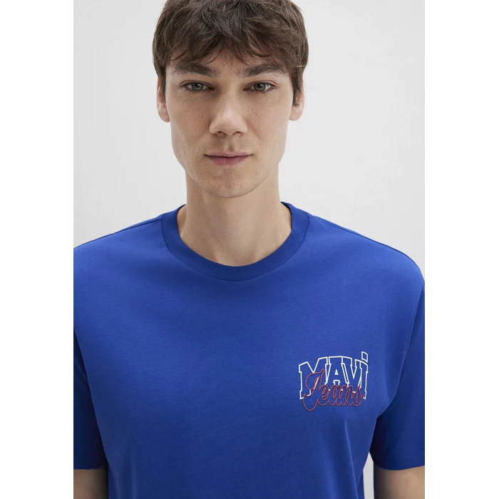 Mavi 0612937-70907 Mavi Jeans Baskılı Mavi Tişört