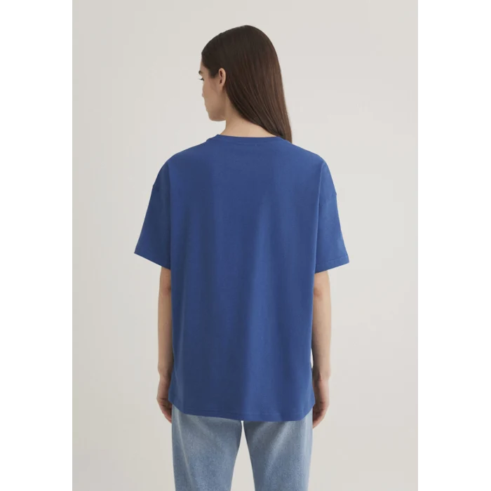 Mavi 1613283-82625 Kedi Logo Baskılı Lacivert Tişört