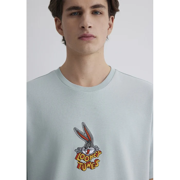 Mavi 0612656-70148 Bugs Bunny Baskılı Gri Tişört