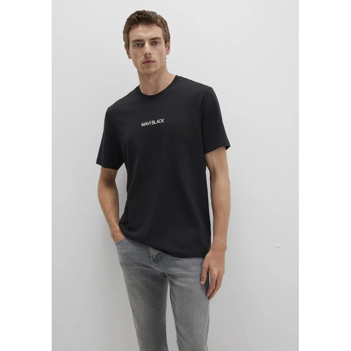 Mavi 0612867-900 Mavi Black Baskılı Siyah Tişört