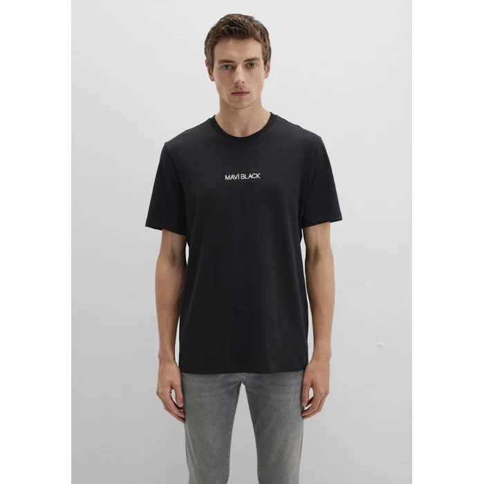Mavi 0612867-900 Mavi Black Baskılı Siyah Tişört