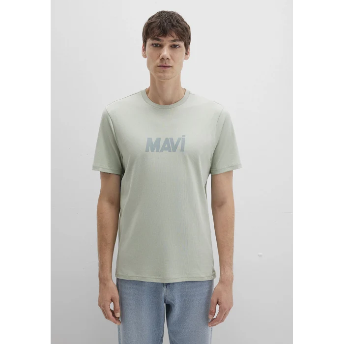 Mavi 0612896-83995 Mavi Logo Baskılı Yeşil Tişört