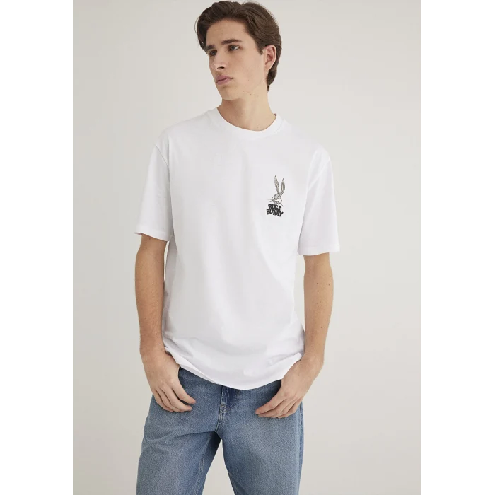 Mavi 0610636-620 Bugs Bunny Baskılı Beyaz Tişört