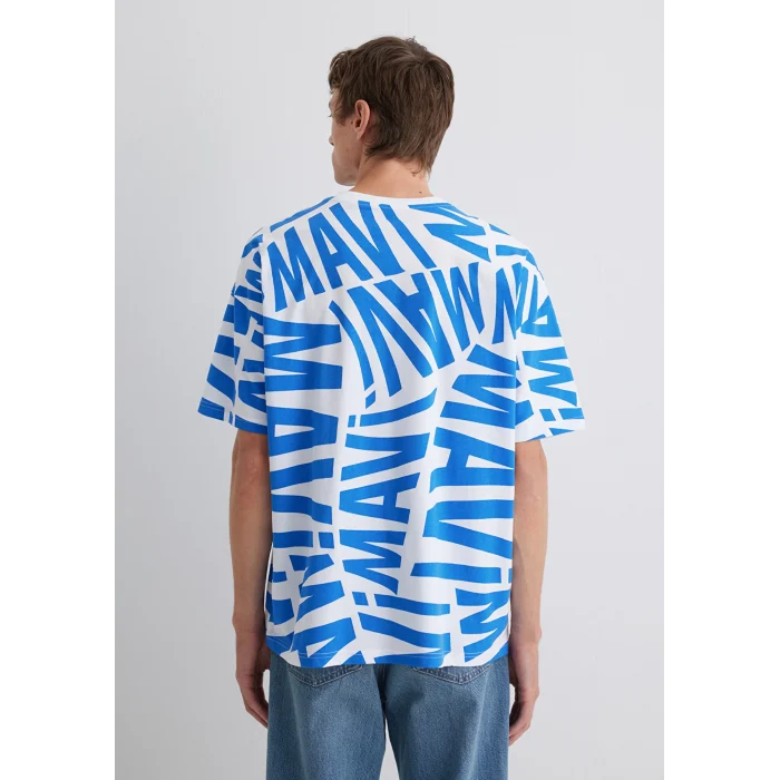 Mavi 0610629-81347 Mavi Logo Baskılı Mavi Tişört