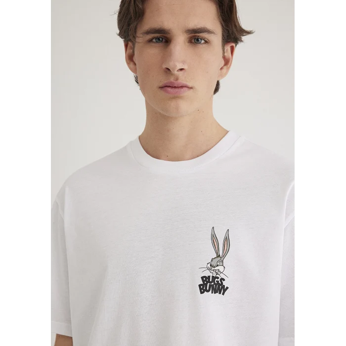 Mavi 0610636-620 Bugs Bunny Baskılı Beyaz Tişört