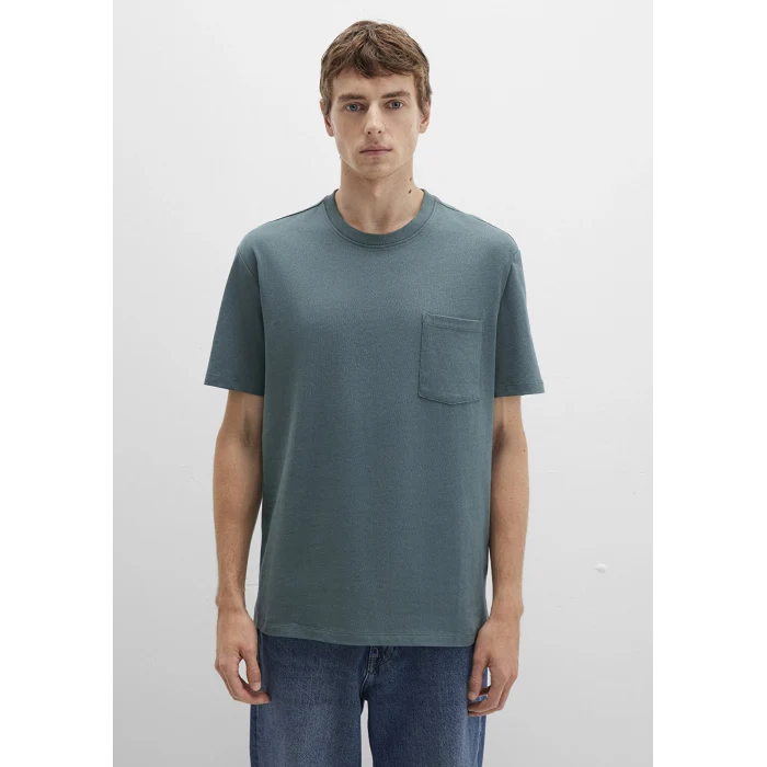 Mavi 066248-71577 Cep Detaylı Yeşil Basic Tişört