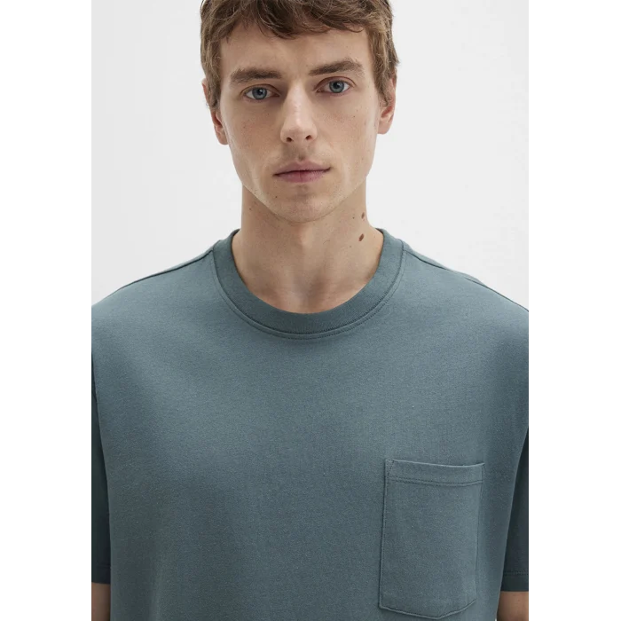 Mavi 066248-71577 Cep Detaylı Yeşil Basic Tişört
