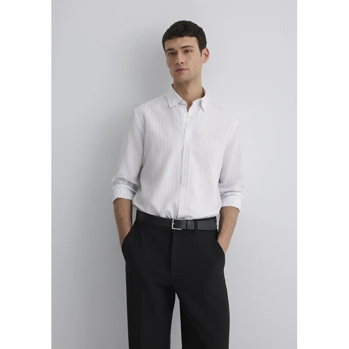Mavi 0211566-70096 Çizgili Beyaz Gömlek