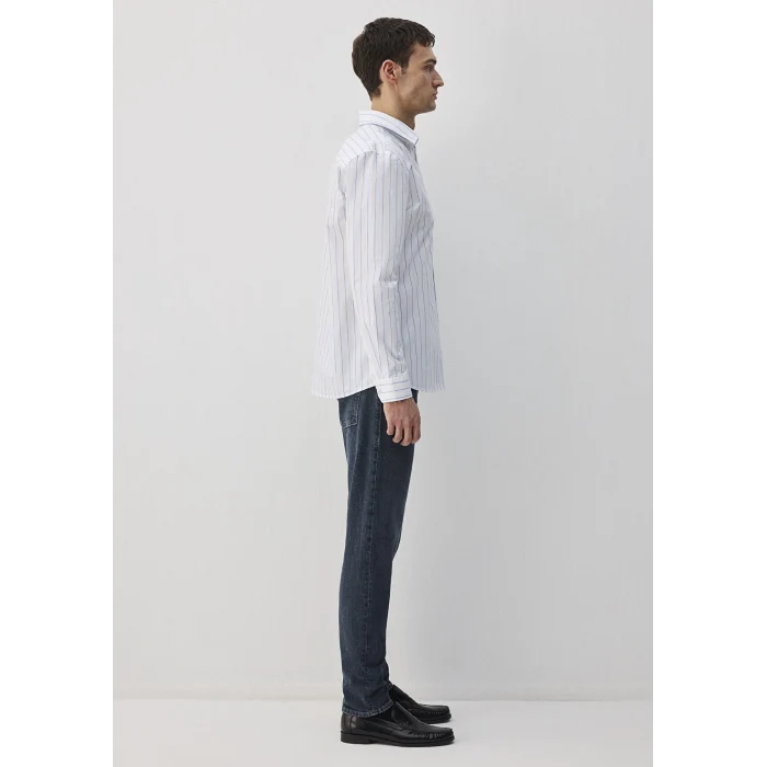 Mavi 0211426-70840 Mavi Çizgili Beyaz Gömlek