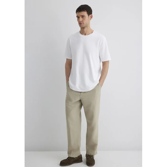 Mavi 0611596-620 Bisiklet Yaka Beyaz Basic Tişört