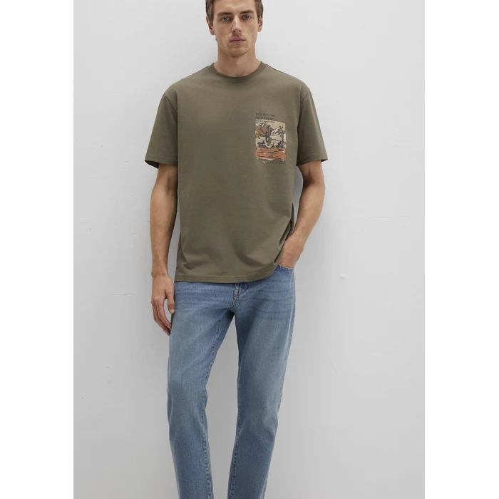 Mavi 0612822-70377 Baskılı Haki Tişört