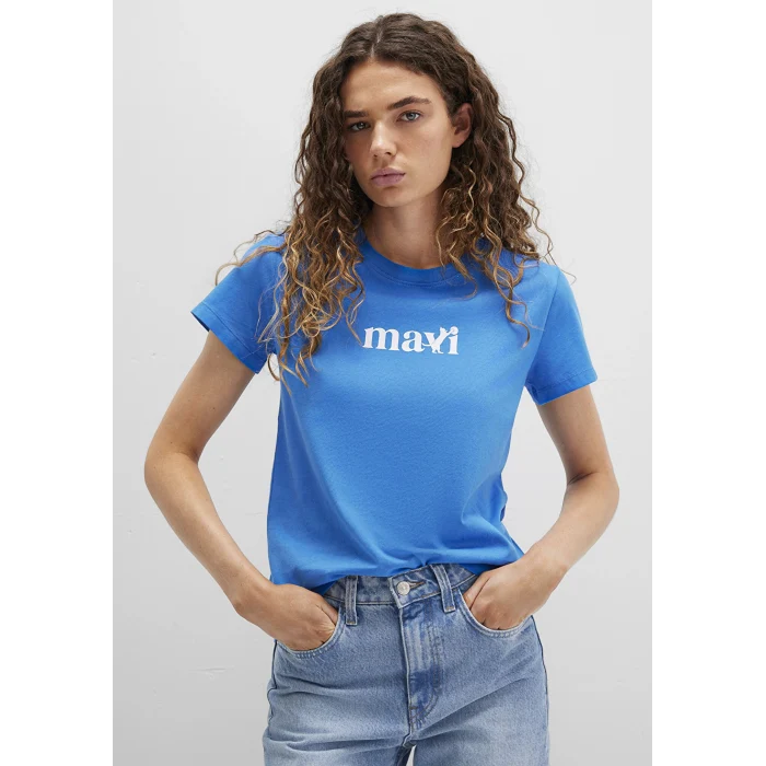 Mavi 1613388-70902 Mavi Baskılı Mavi Tişört