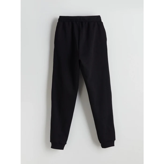 LCW Kids Siyah Kapüşonlu Kız Çocuk Eşofman Takım