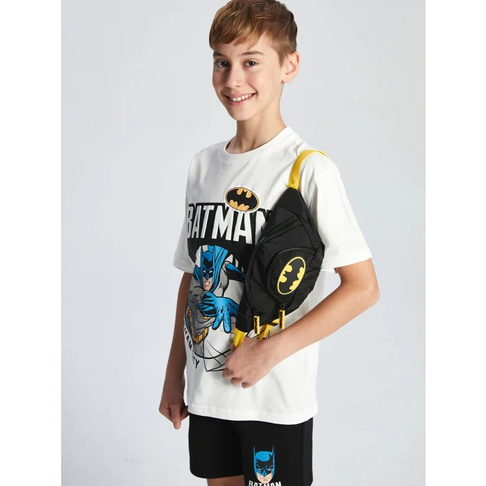 LCW ACCESSORIES Siyah Baskılı Erkek Çocuk Göğüs Çantası