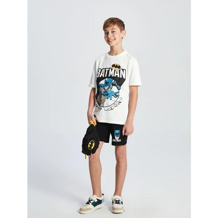 LCW ACCESSORIES Siyah Baskılı Erkek Çocuk Göğüs Çantası