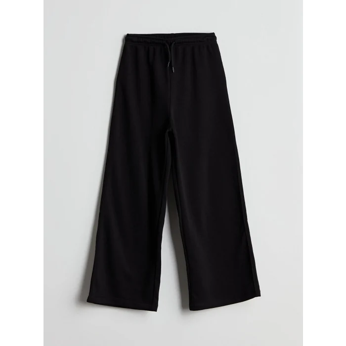 LCW Kids Siyah Beli Lastikli Kız Çocuk Eşofman Altı