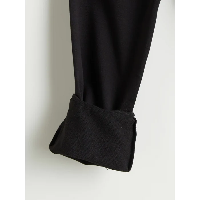 LC Waikiki Siyah Beli Lastikli Erkek Çocuk Jogger Eşofman Alt 2li