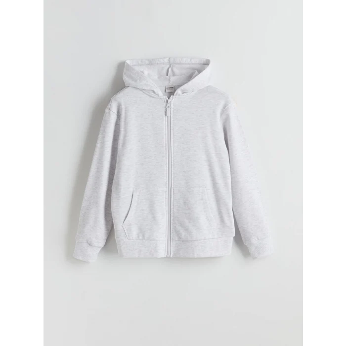 LCW Kids Gri Kapüşonlu Kız Çocuk Eşofman Takım