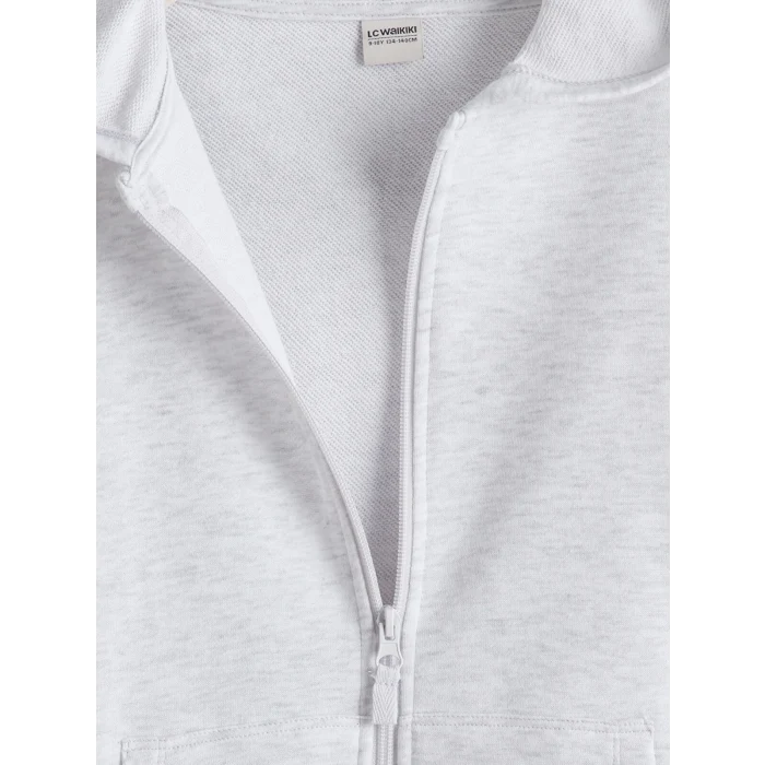 LCW Kids Gri Kapüşonlu Kız Çocuk Eşofman Takım