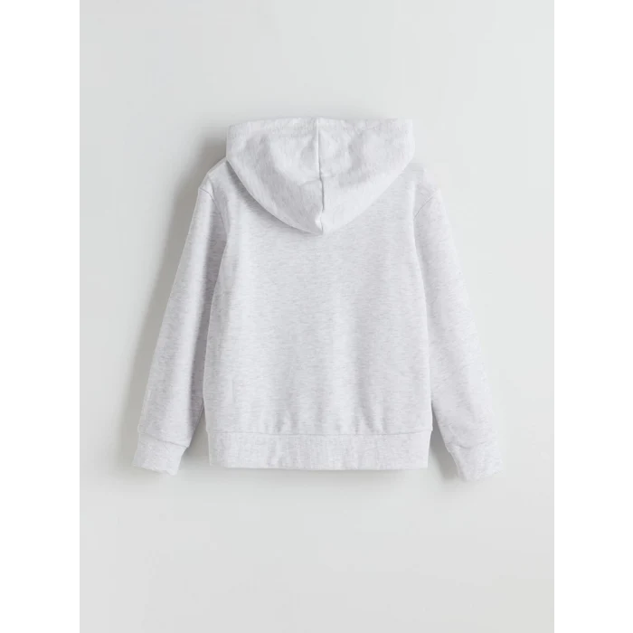 LCW Kids Gri Kapüşonlu Kız Çocuk Eşofman Takım