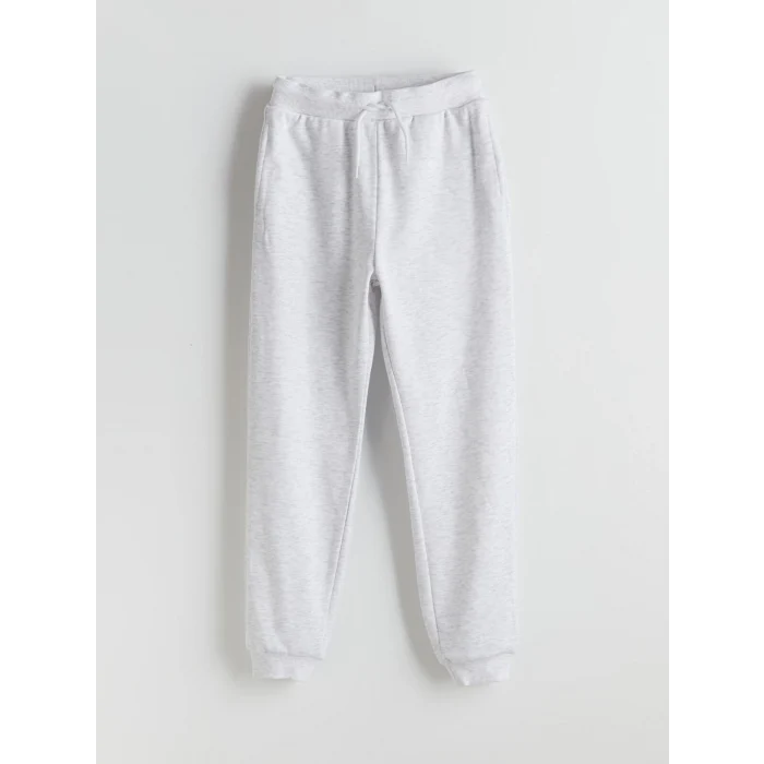 LCW Kids Gri Kapüşonlu Kız Çocuk Eşofman Takım