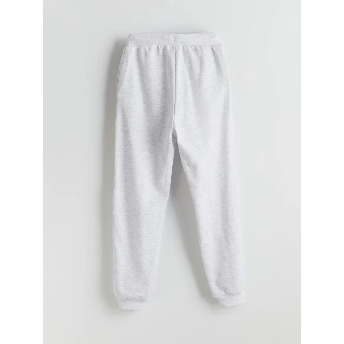 LCW Kids Gri Kapüşonlu Kız Çocuk Eşofman Takım