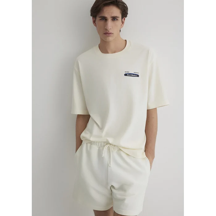 Mavi 0612606-86420 Best Choice Baskılı Ekru Tişört