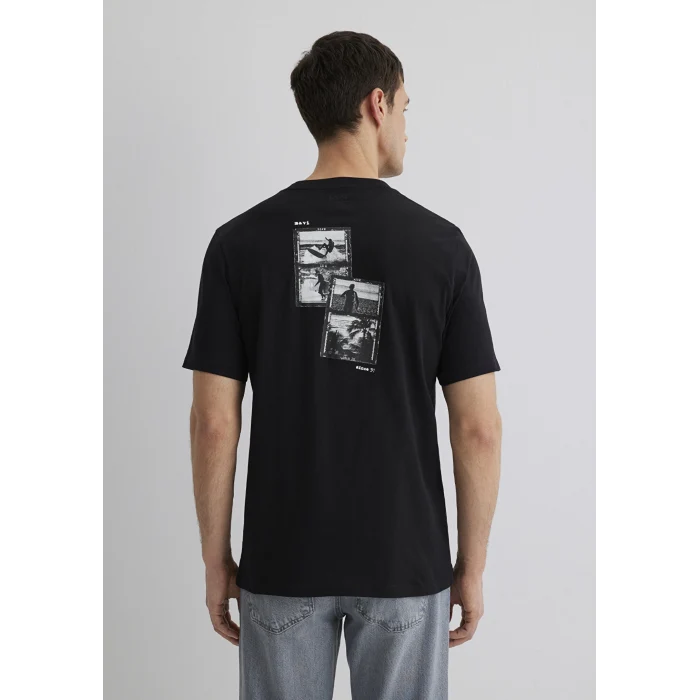 Mavi 0612674-900 Baskılı Siyah Tişört