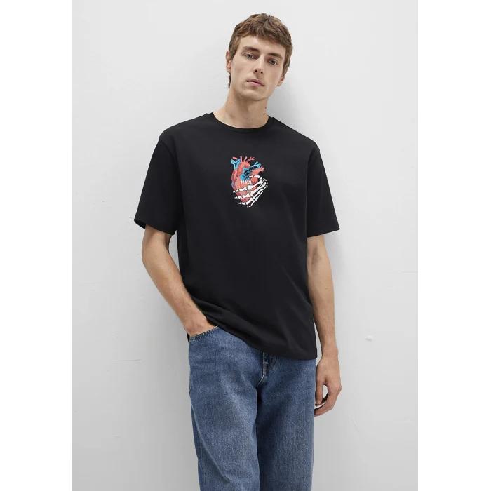 Mavi 0612931-900 Sırt Baskılı Siyah Tişört